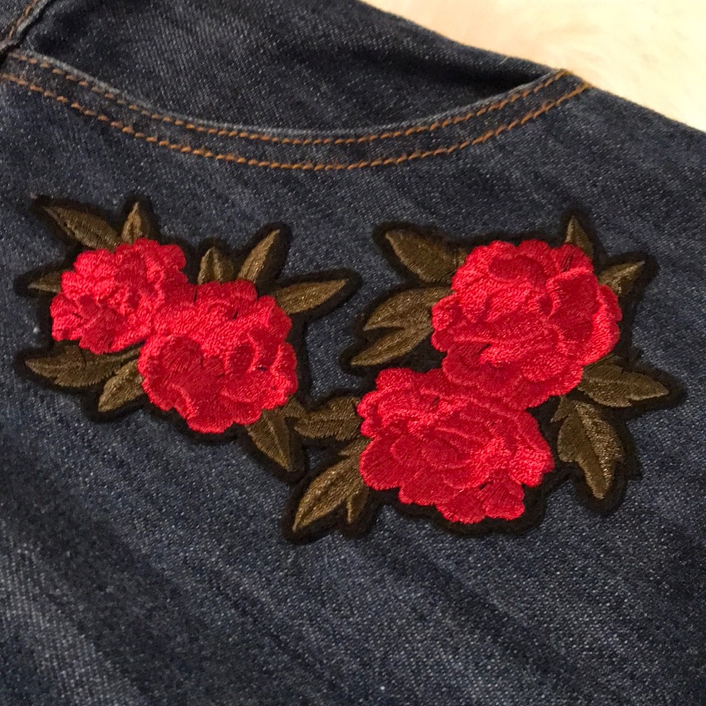 🎊HP🎊 Forever 21 Floral Denim Skirt - Picture 4 of 8